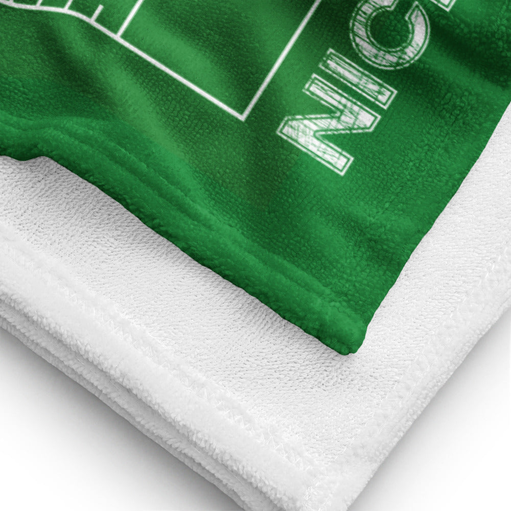 Custom Football Beach Towel Football Player Gift