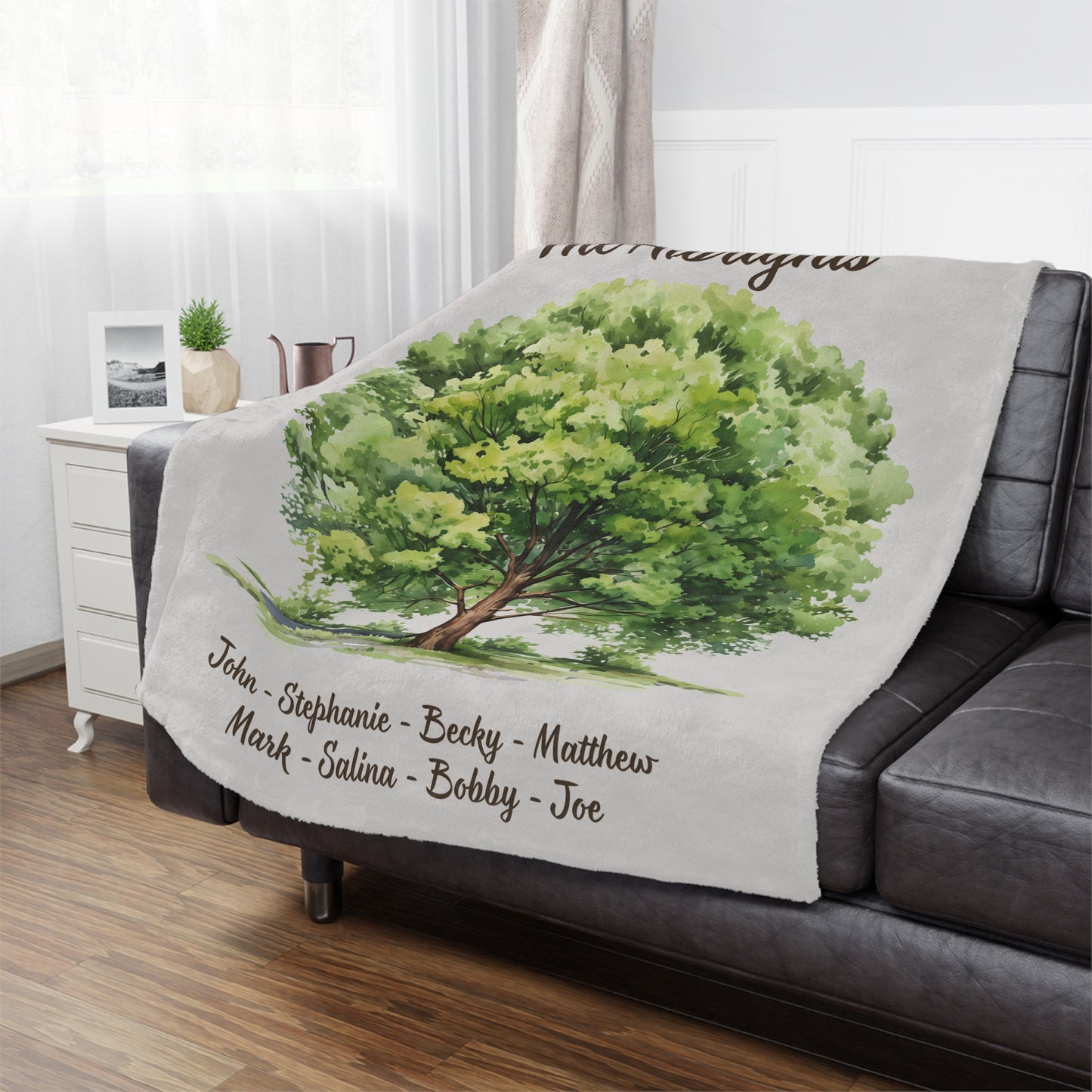 Personalized Family Tree Blanket