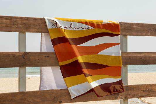 Personalized Beach Towel Custom Summer Gift