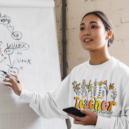 Retro Teacher Crewneck Sweatshirt Back to School Sweatshirts For Teachers Gift For Teacher Appreciation First Grade Teacher Gift For Her