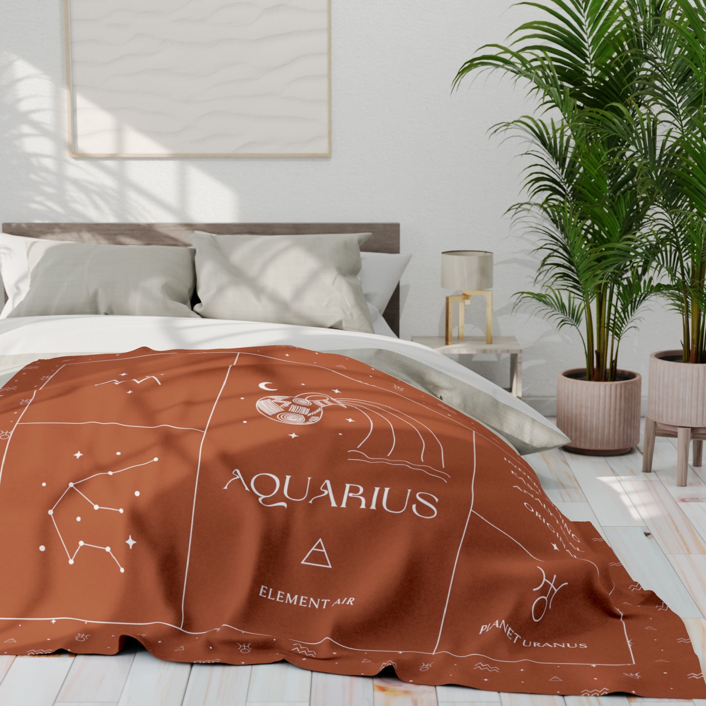 Aquarius Zodiac Blanket