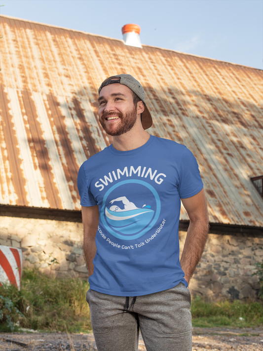 Men's Funny Swimming T-Shirt