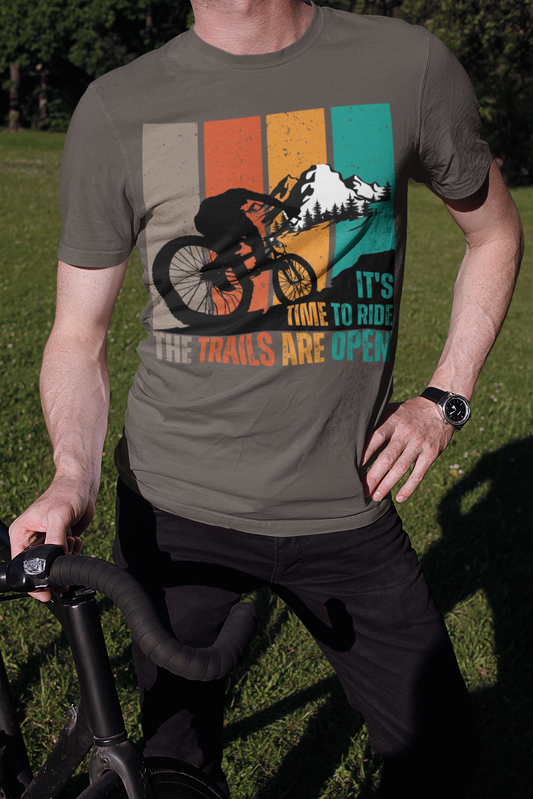 The Trails Are Open Mountain Bike Shirt