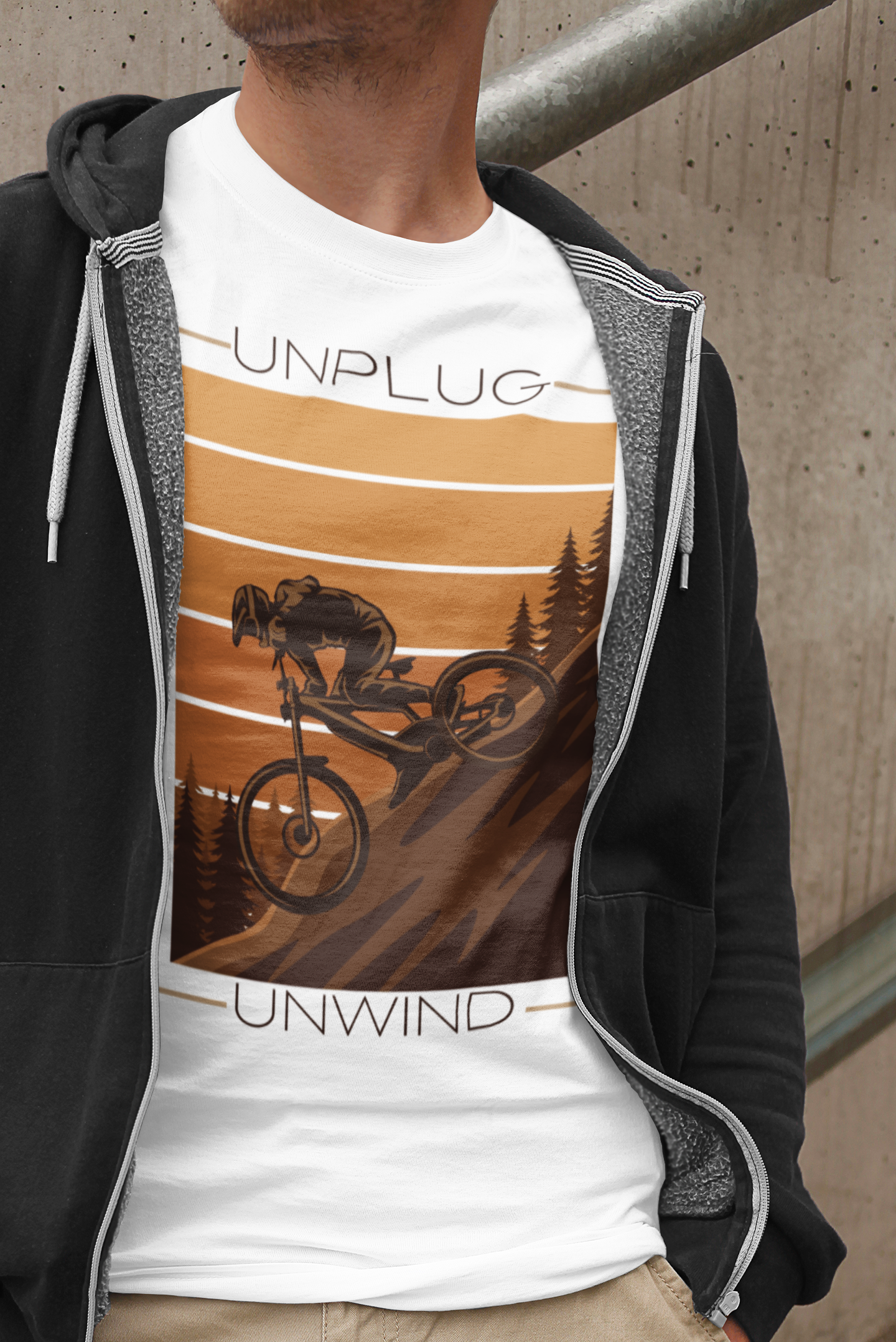 Mountain Bike Graphic Tee Shirt