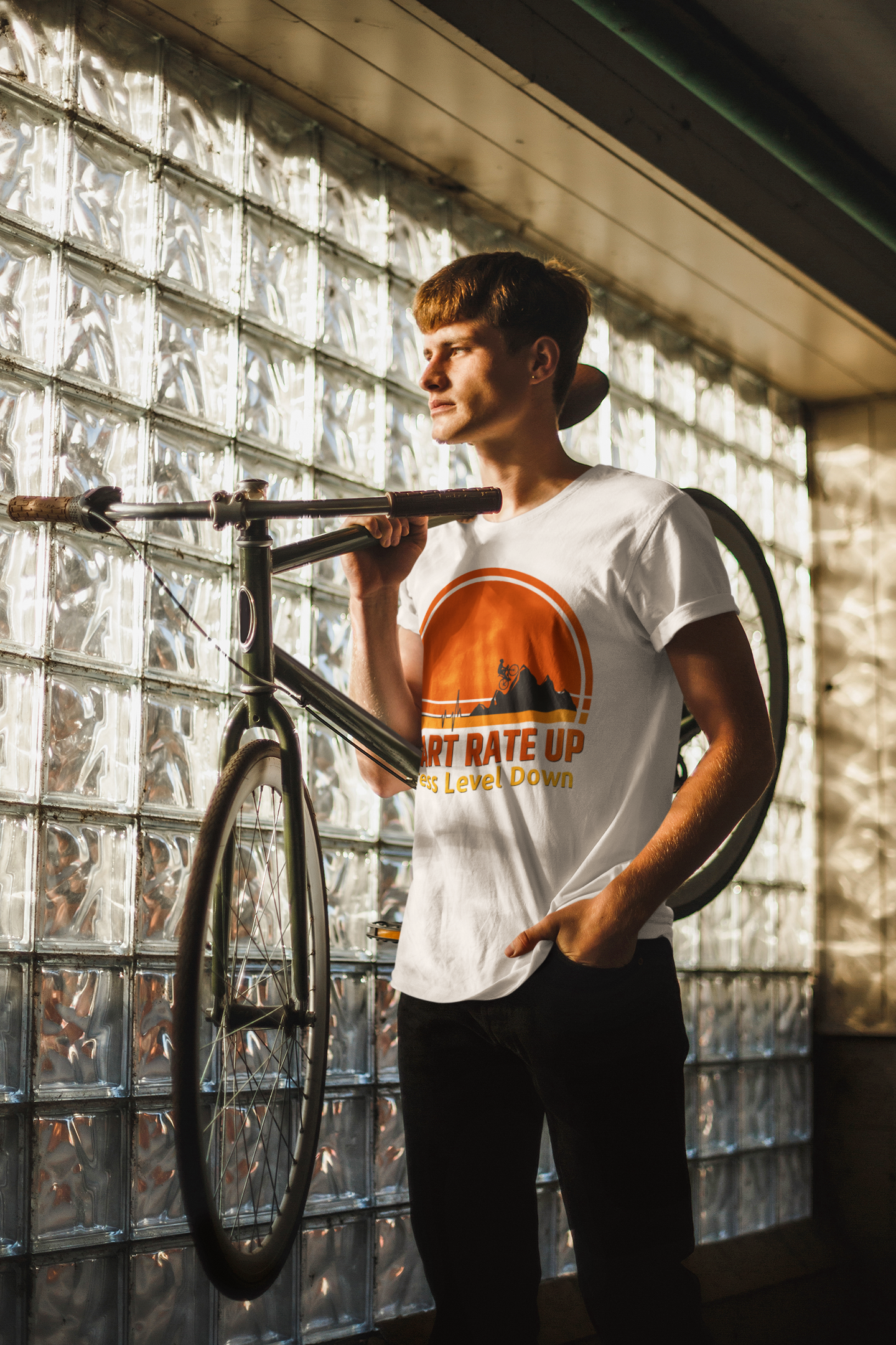 Mountain Biking T-Shirt Cyclist Gift for Him Witty Retro Cycling T Shirt Mountain Biking Lover Gift for Son Fathers Day Gift for Dad Shirt