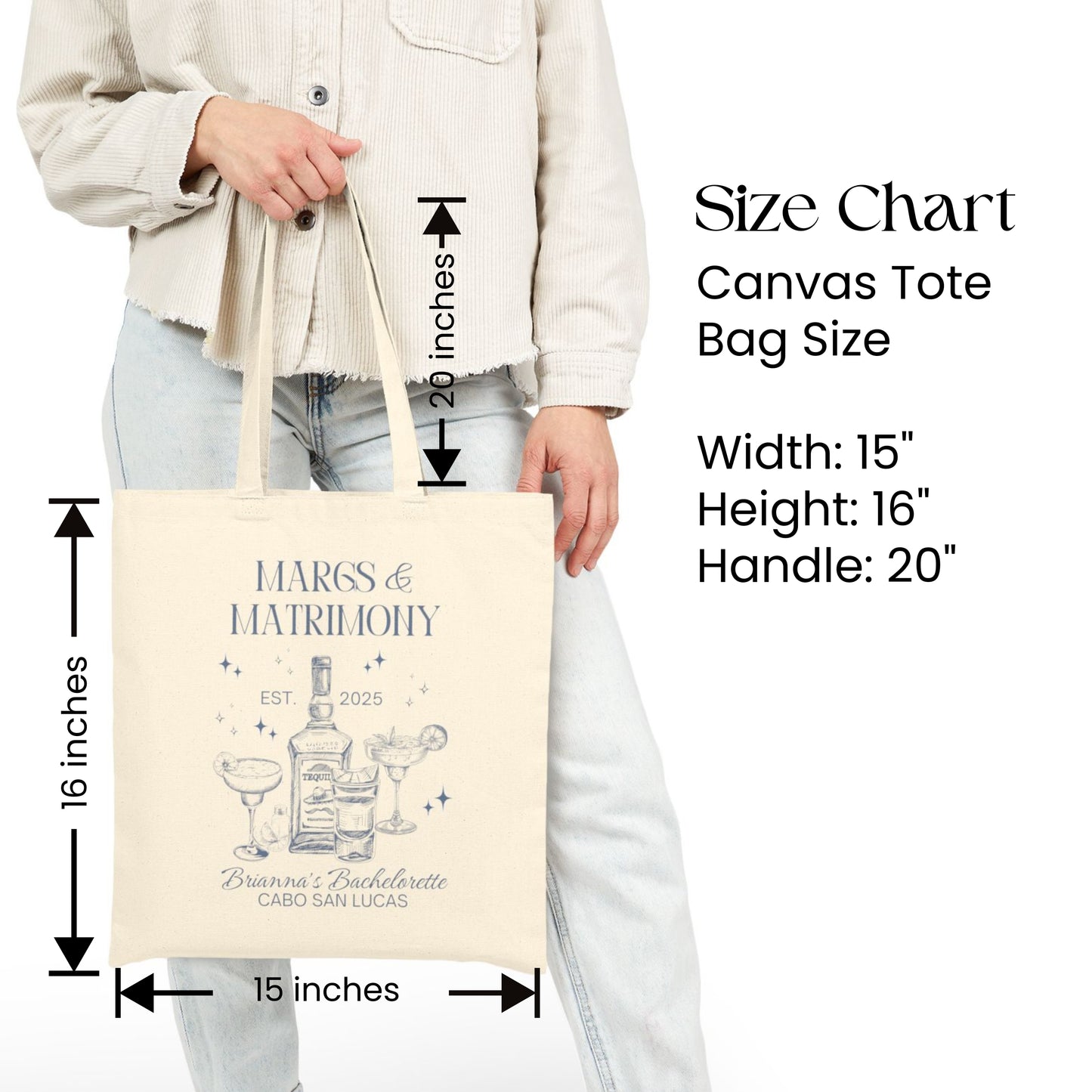 Margs And Matrimony Bridesmaid Tote Bag