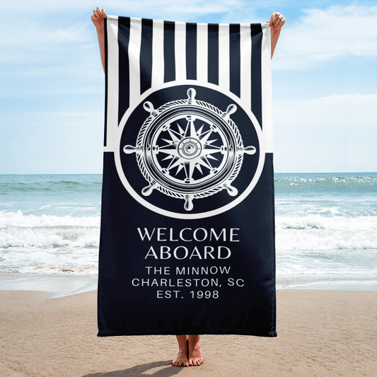 Custom Boat Towel Nautical Gift