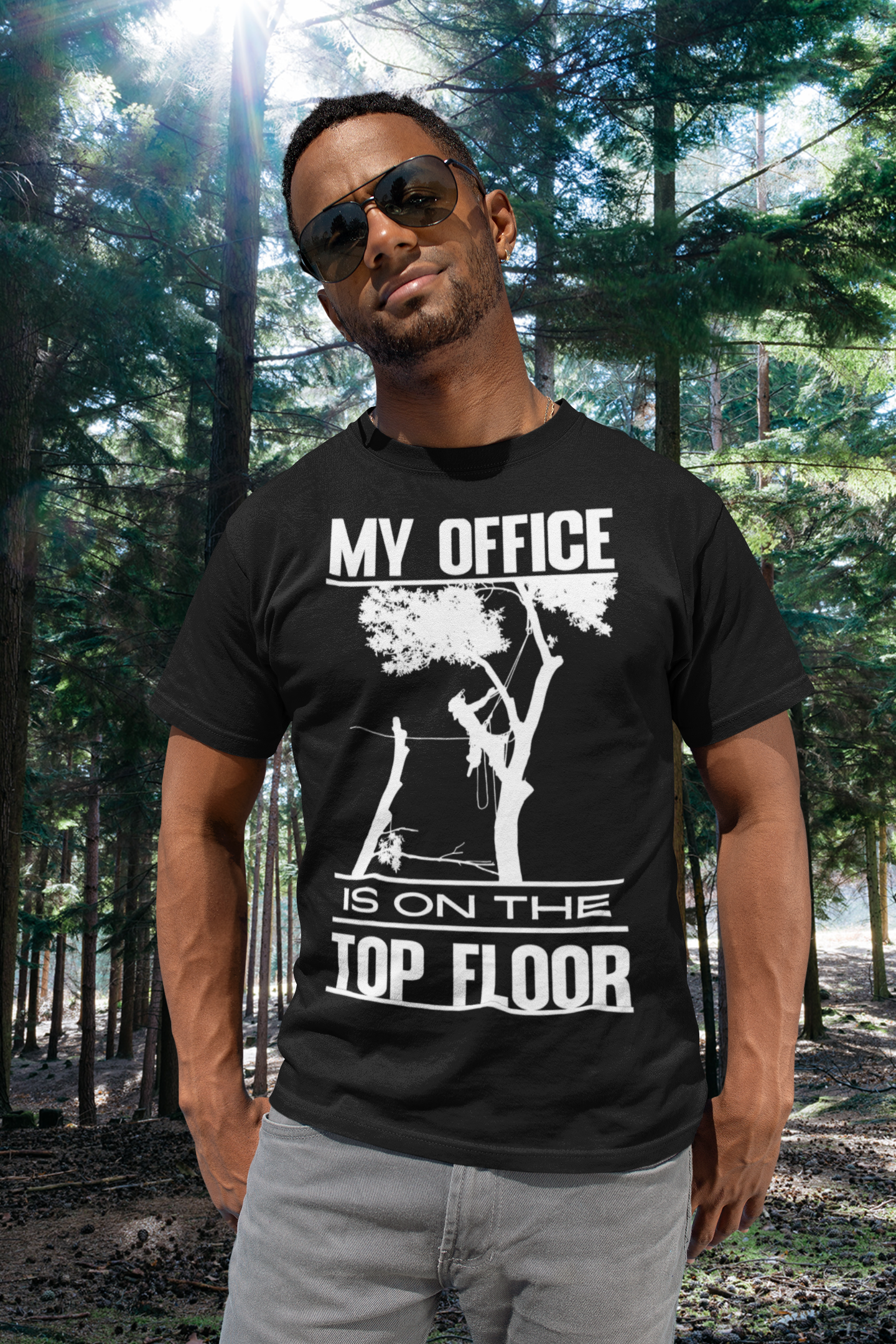 Funny Arborist Shirt Tree Climber Gift Tree Service T-Shirt