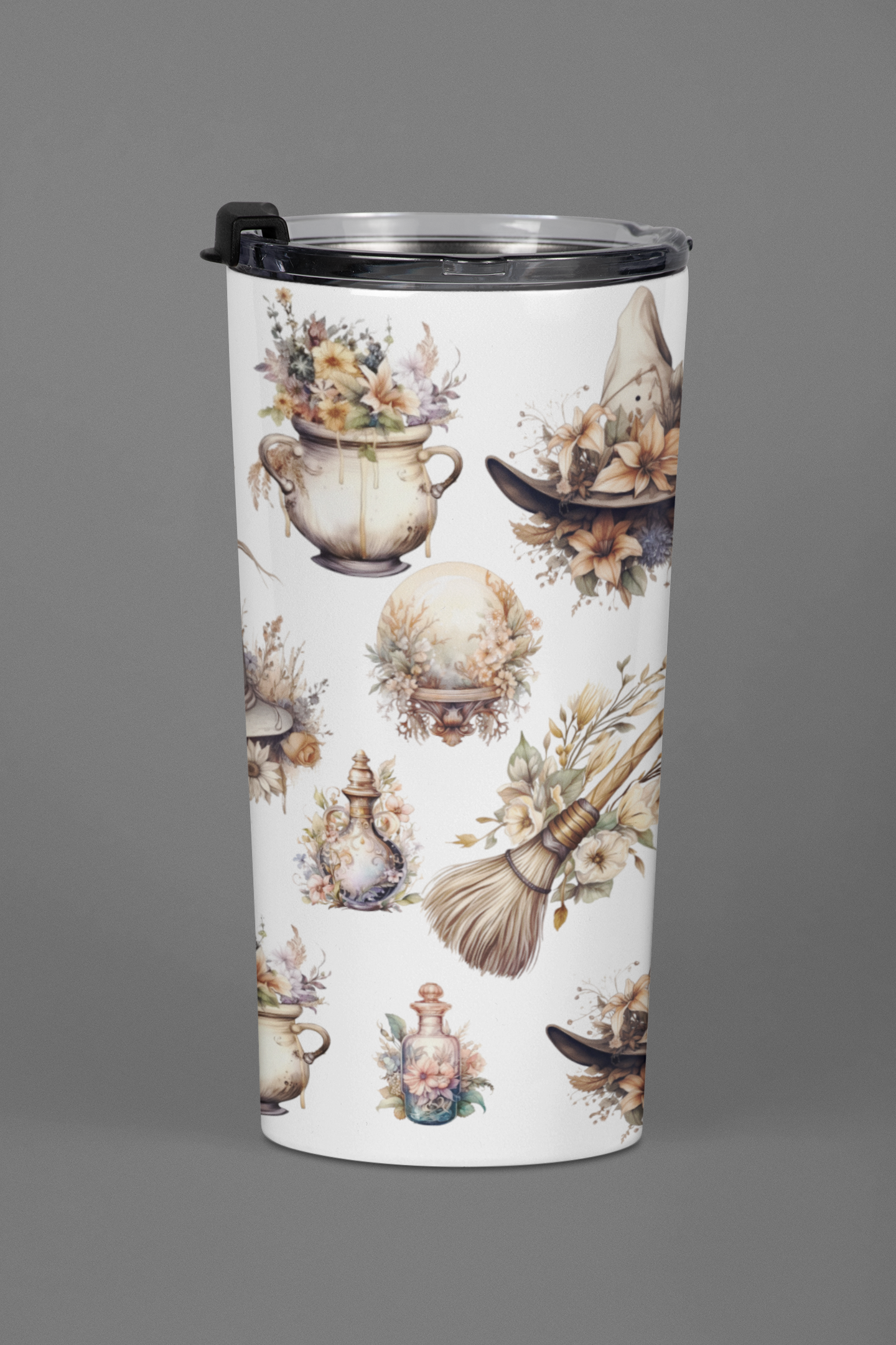 Boho Tumbler 20 oz Stainless Steel Halloween Tumbler Witch Mug