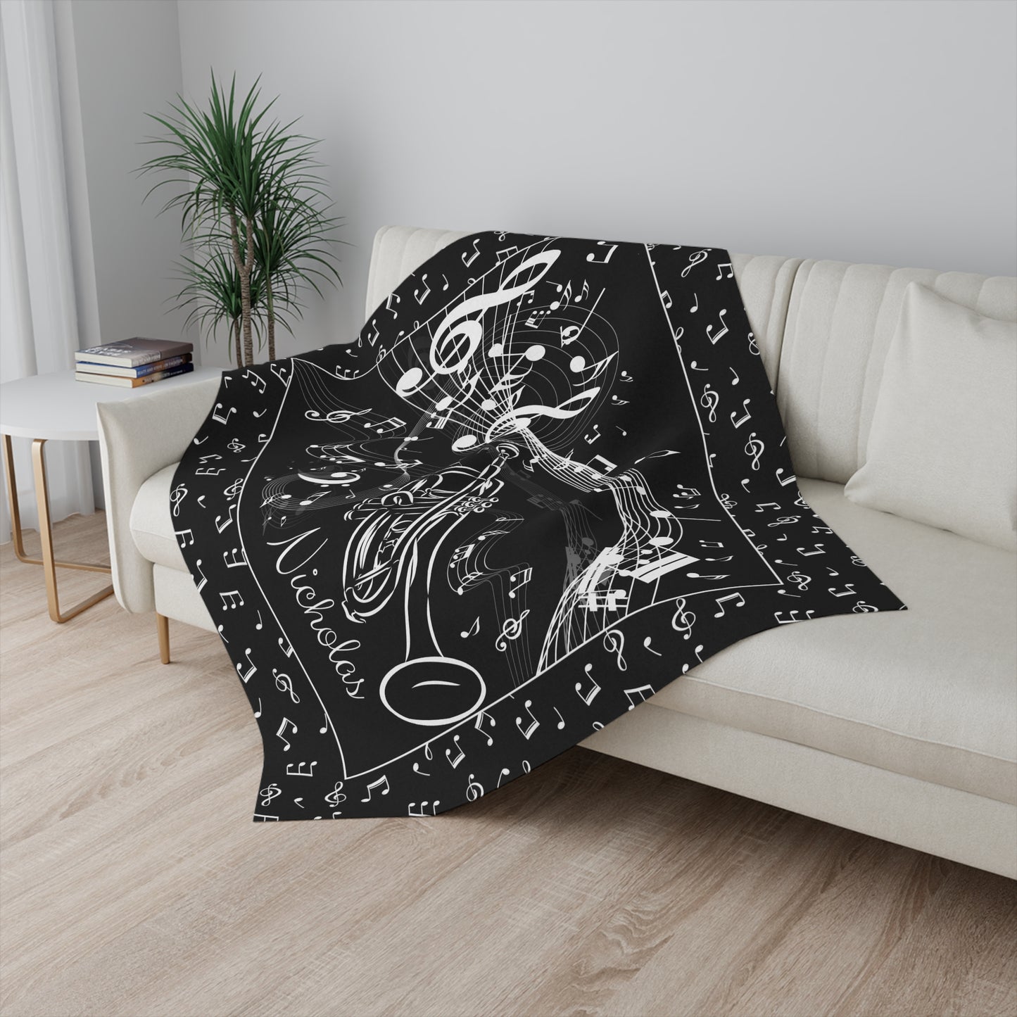 Personalized Trombone Blanket Trombone Player Gift
