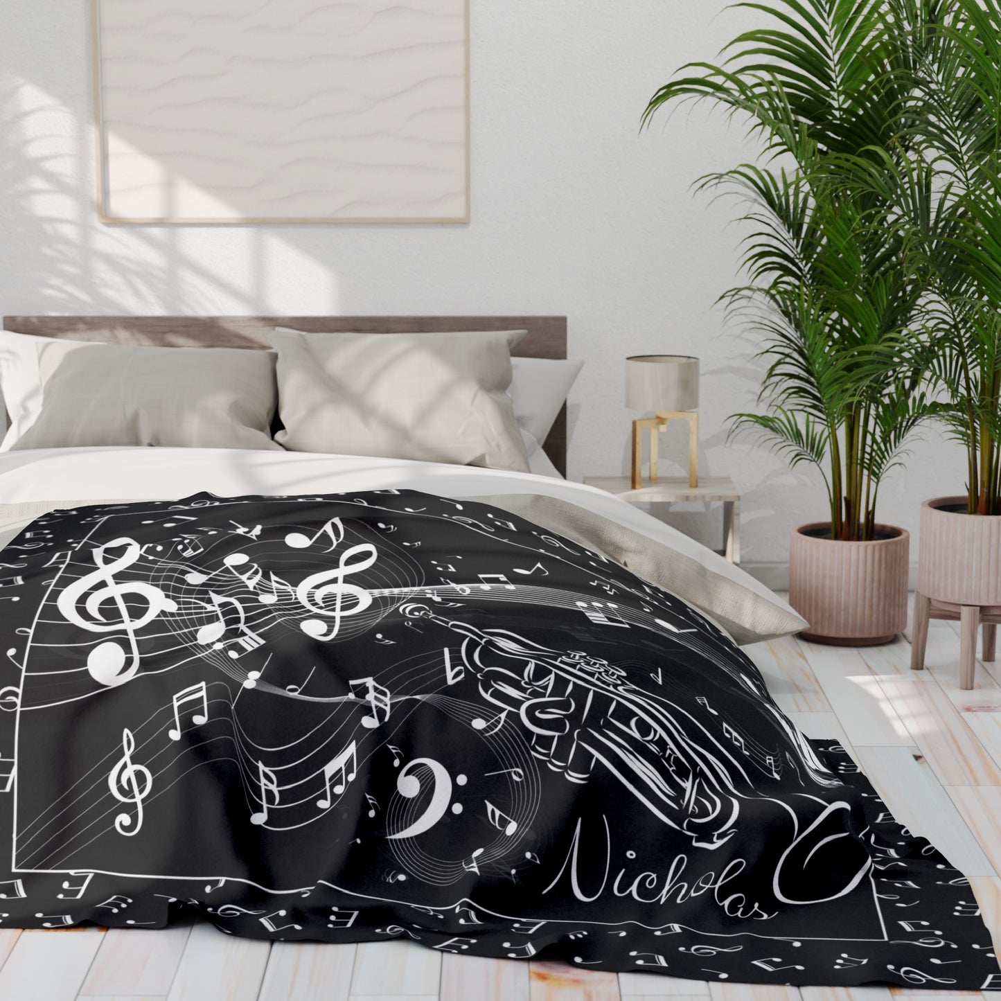 Personalized Trombone Blanket Trombone Player Gift