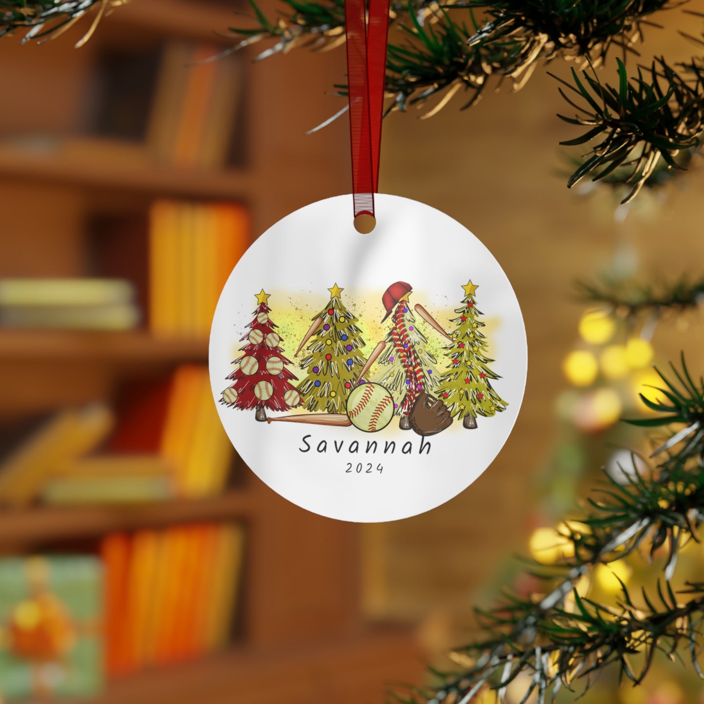 Personalized Baseball Ornament