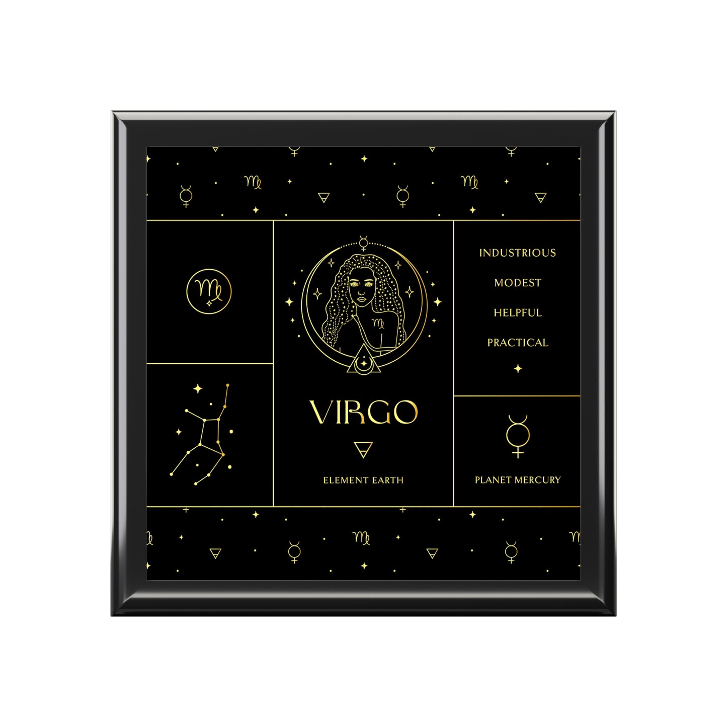 Virgo Jewelry Organizer Keepsake Box