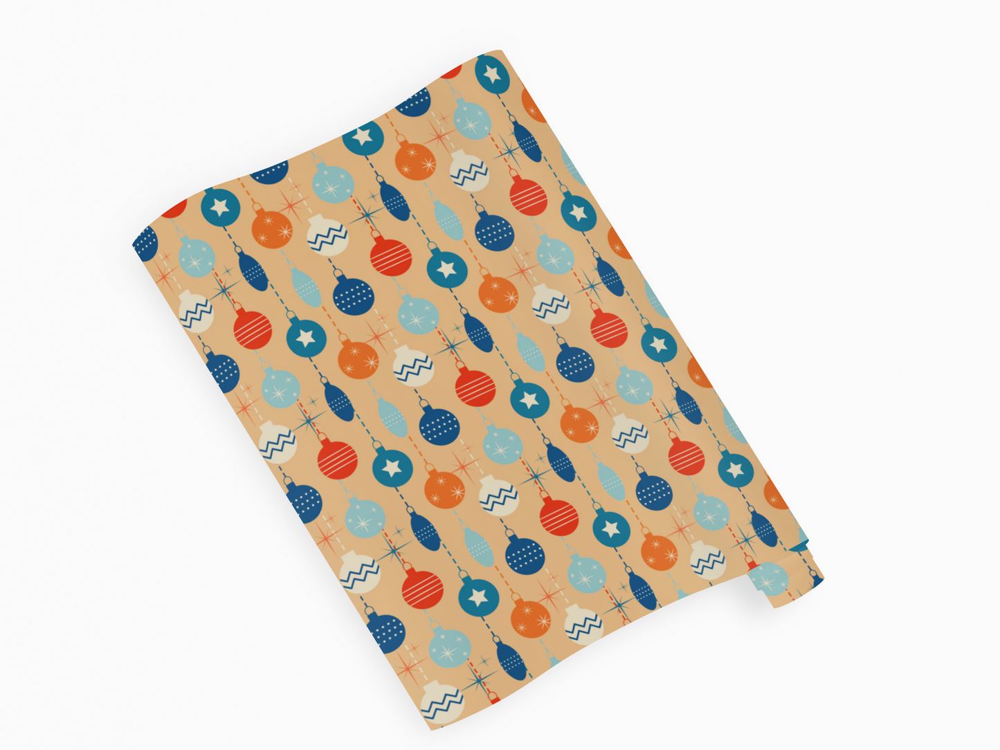 Mid Century Modern Christmas Wrapping Paper