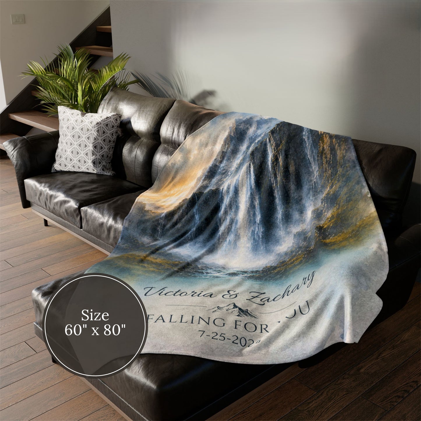 Personalized Waterfall Blanket