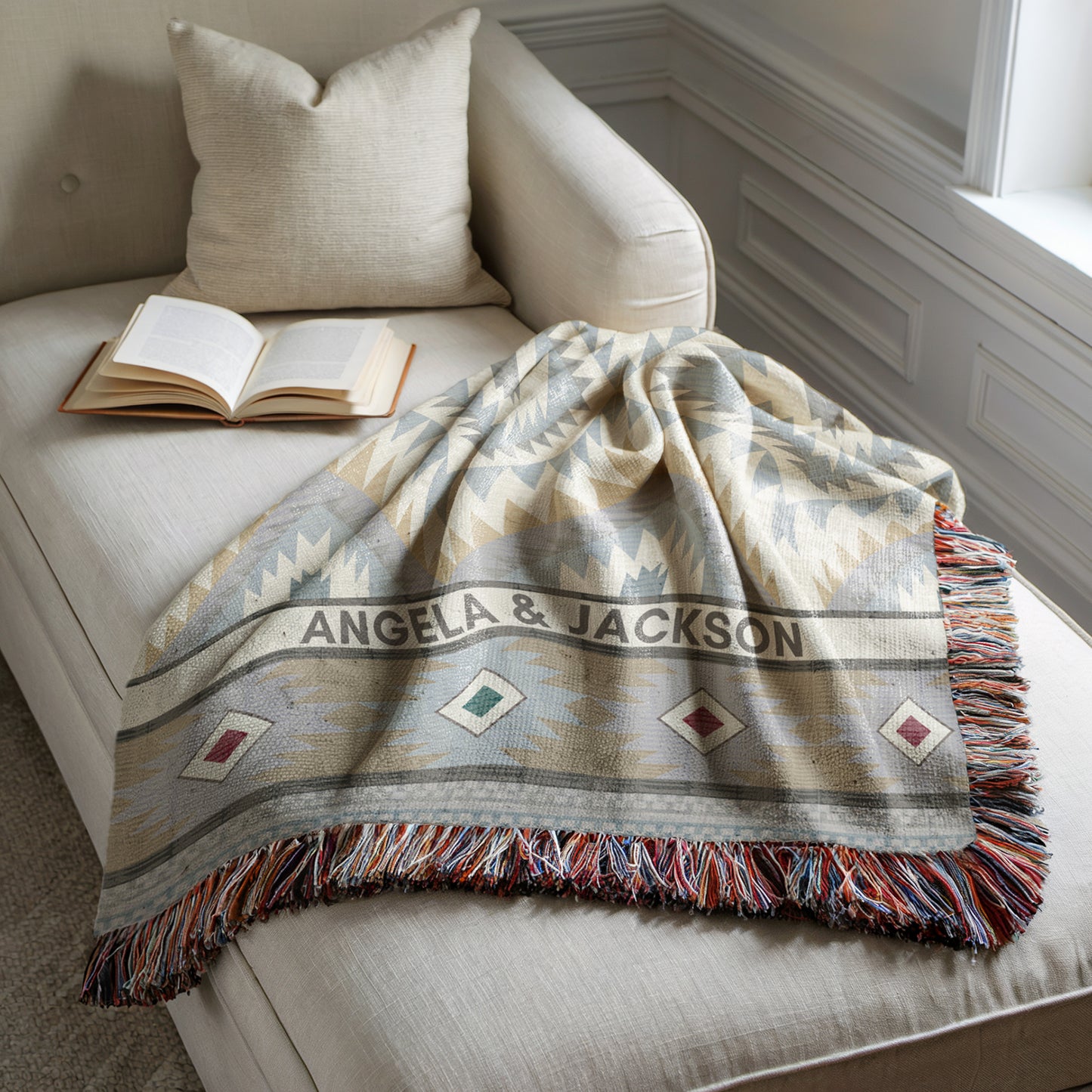 Custom Western Woven Blanket