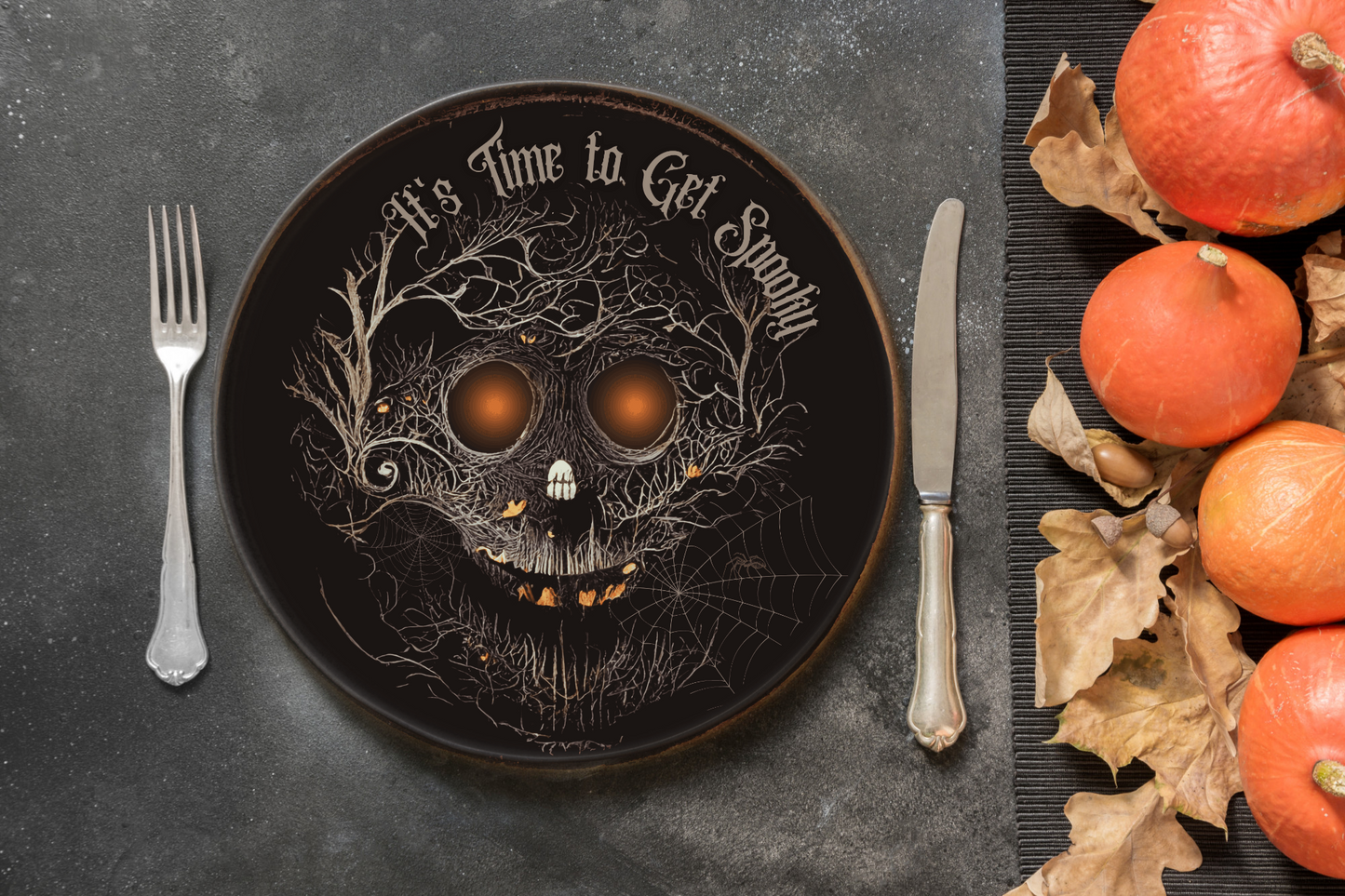 Scary Halloween Decor Halloween Party Plates Halloween Dining Set Spooky Halloween Indoor Decor Halloween Kitchen Fall Decor Halloween Gift