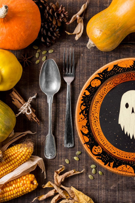 Rustic Halloween Decor Halloween Party Plates Halloween Dining Set Ghost Plate Halloween Indoor Decor Halloween Kitchen Decor Halloween Gift
