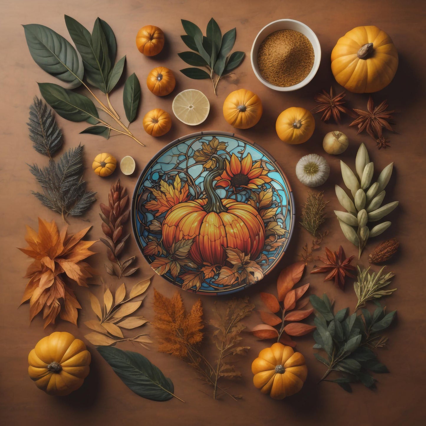 Thermosaf Polymer Plastic Pumpkin Plates