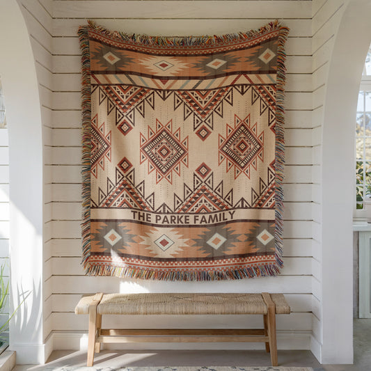 Custom Woven Southwestern Blanket