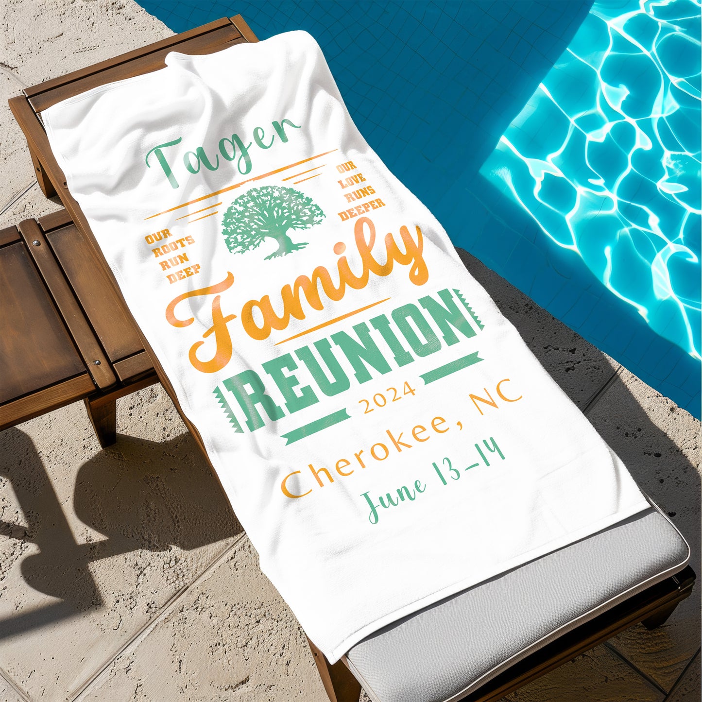 Personalized Beach Towel Family Reunion Gifts