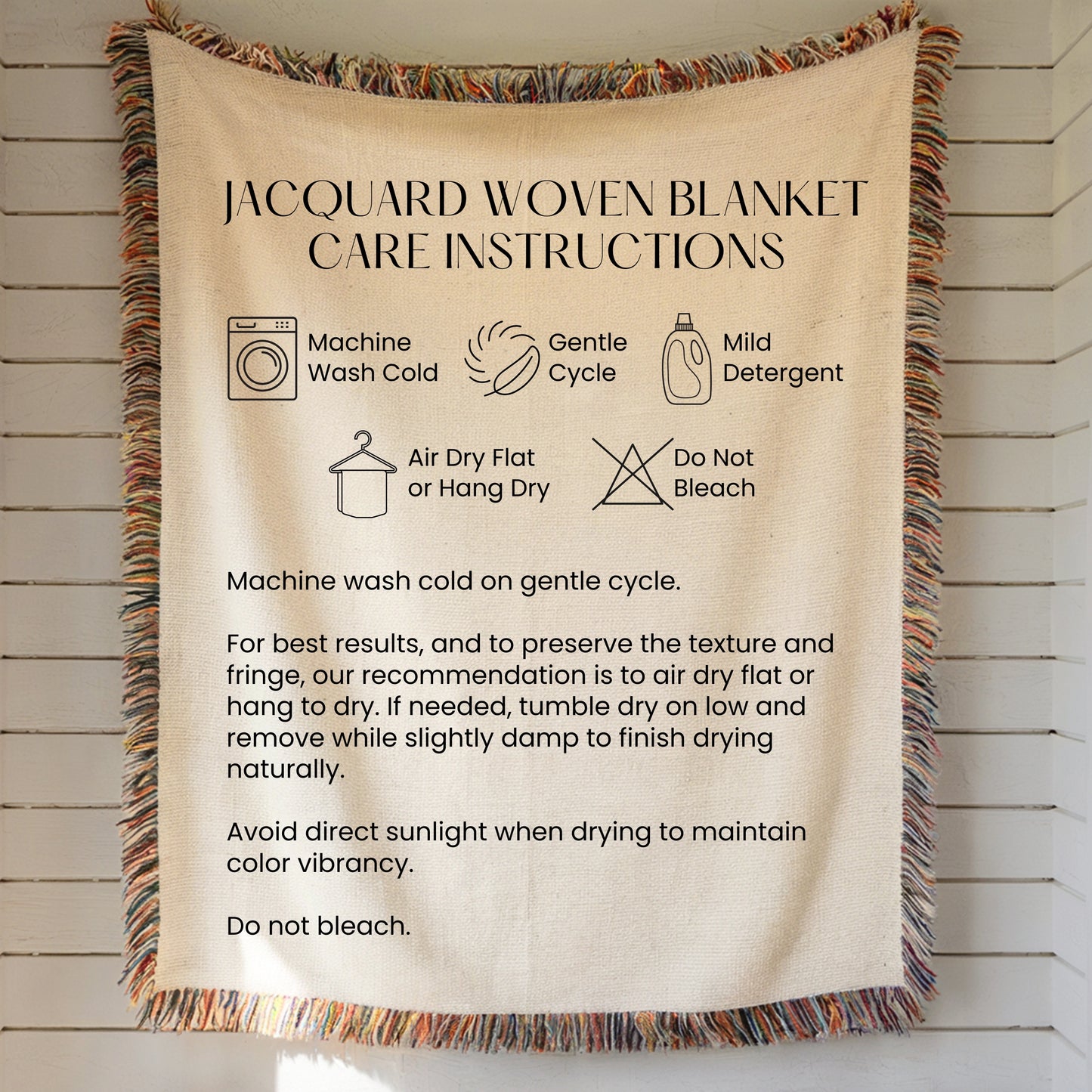 Mountain Tapestry Woven Throw Blanket