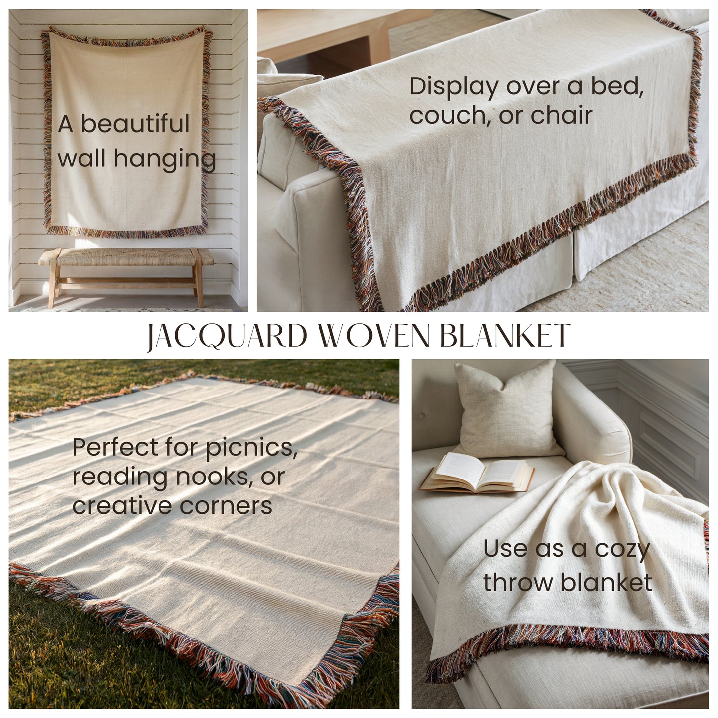 Personalized Woven Christmas Blanket