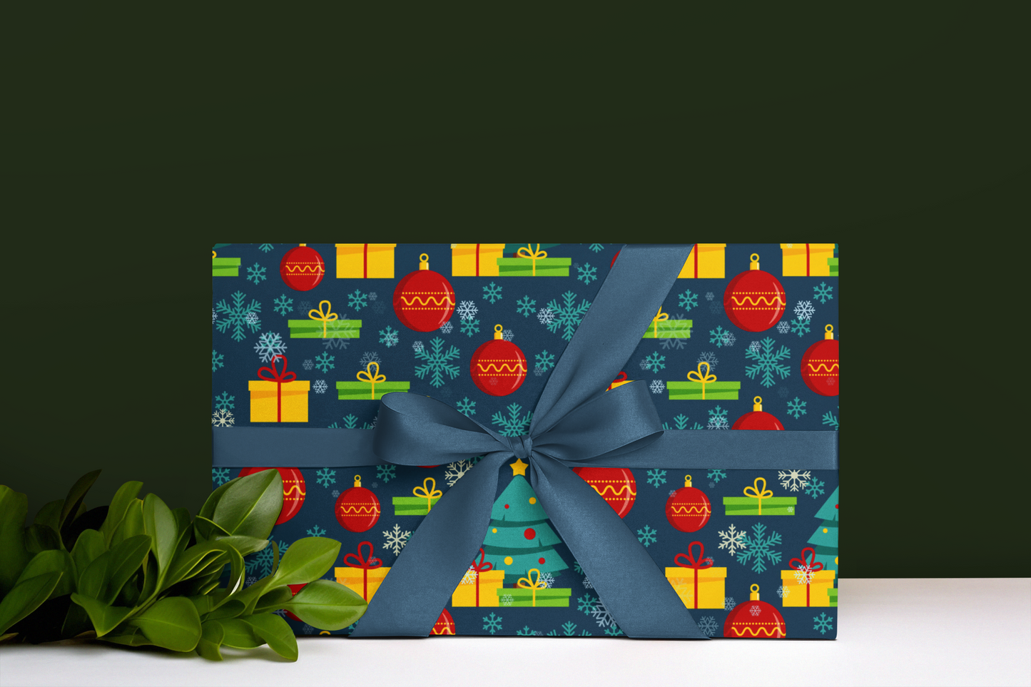 Retro Mid Century Modern Christmas Wrapping Paper