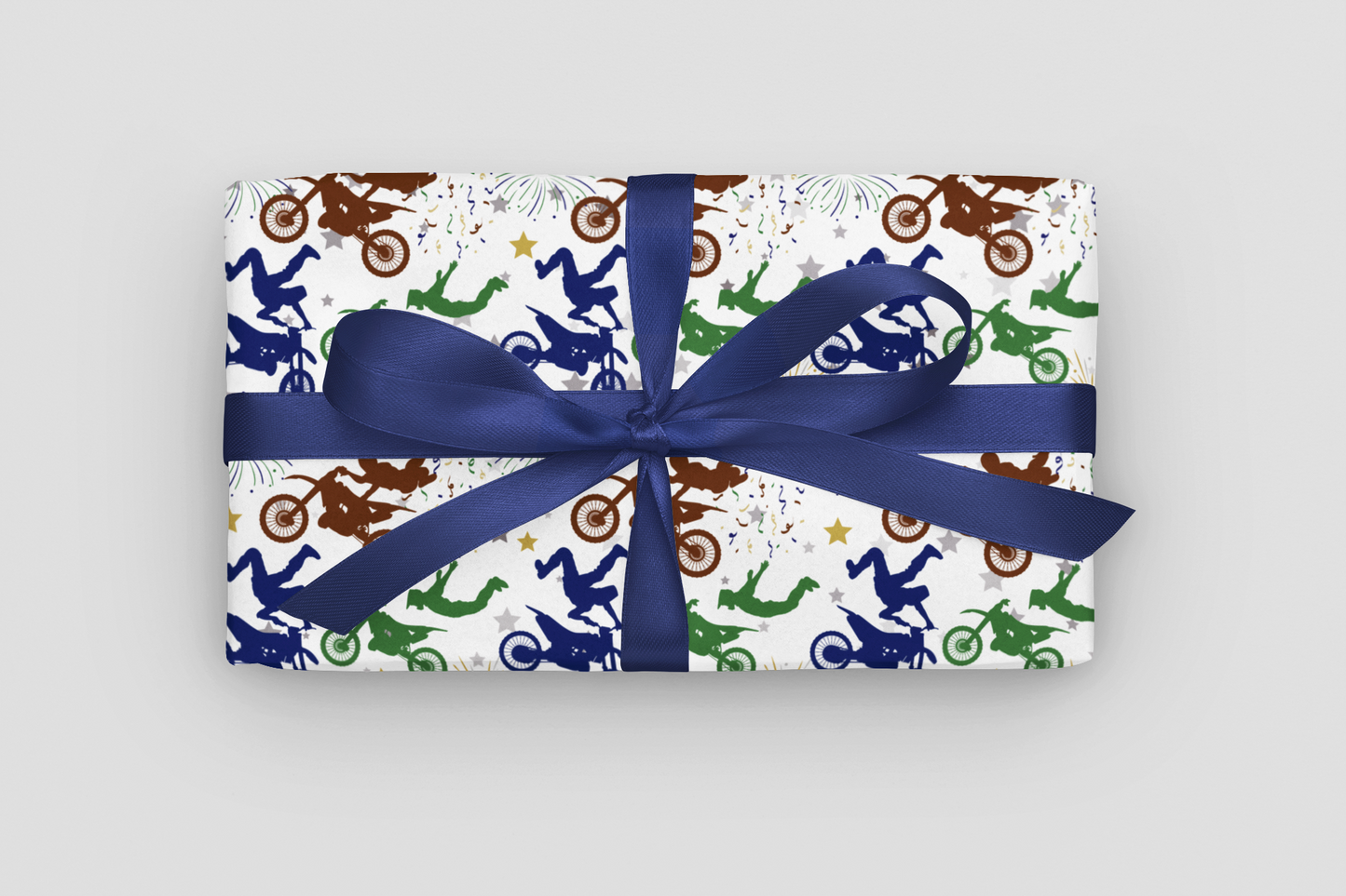 Dirtbike Wrapping Paper Roll Dirtbike Rider Gift Wrap