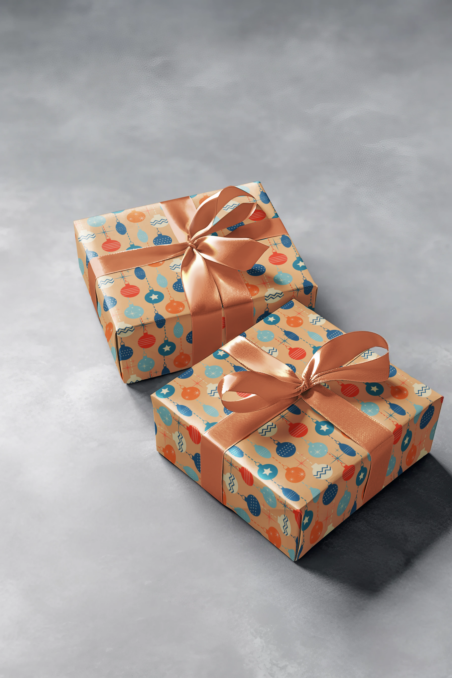 Mid Century Modern Christmas Wrapping Paper
