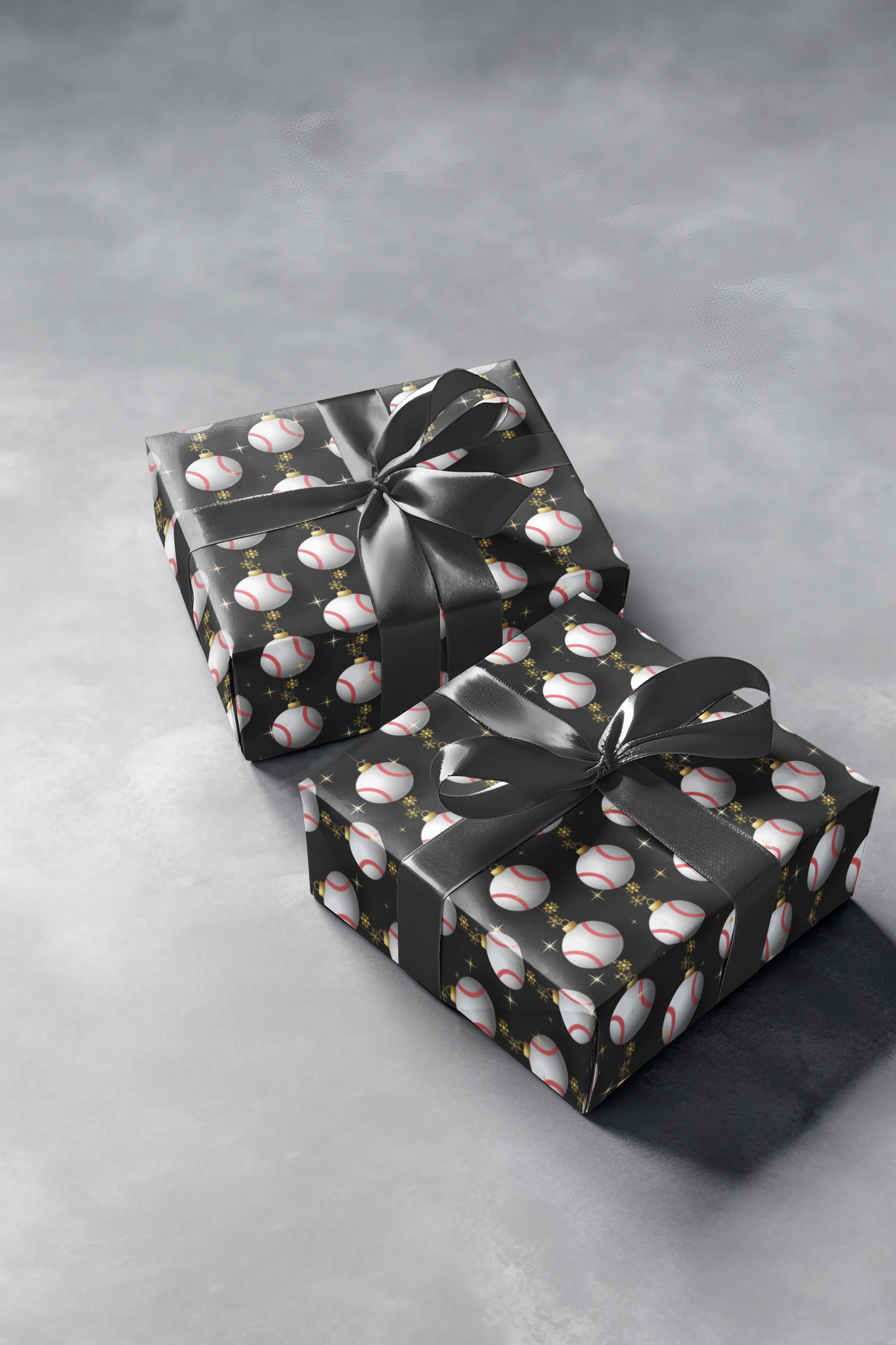 Christmas Baseball Wrapping Paper