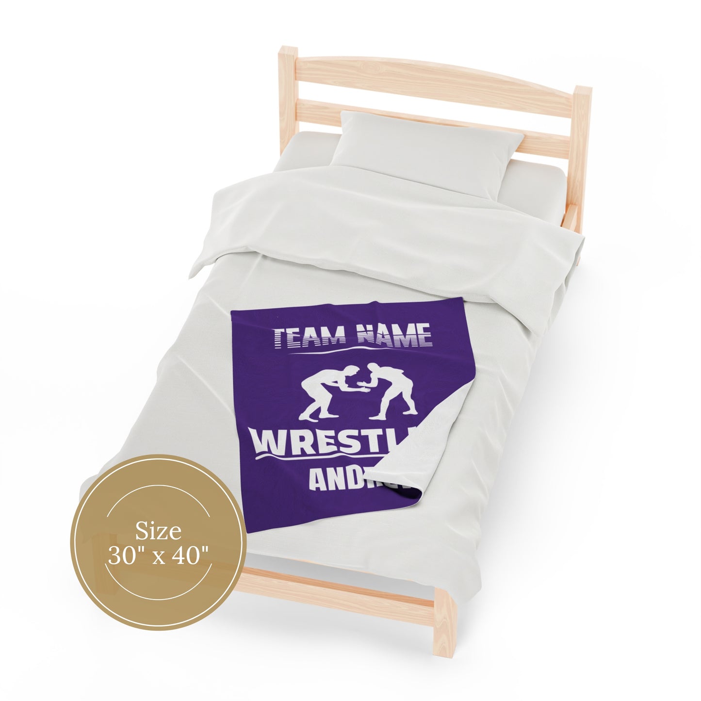 Personalized Wrestling Blanket Gift For Wrestler Custom Wrestling Team Gift