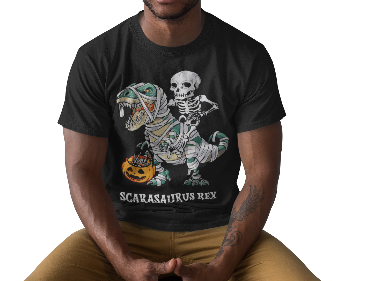 Unisex Halloween Dinosaur T Shirt Halloween Skeleton Shirt