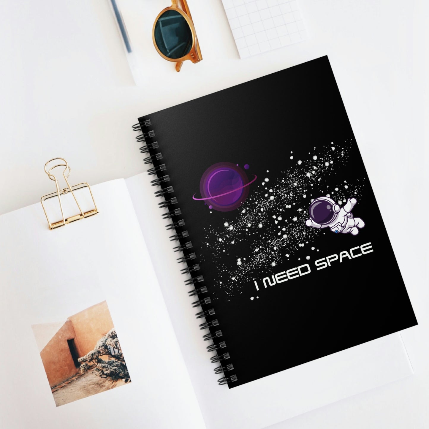 I Need Space Journal Outer Space Diary Galactic Notebook Astronomy Gift Galaxy Space Gifts For Men Space Theme Motivational Spiral Notebook