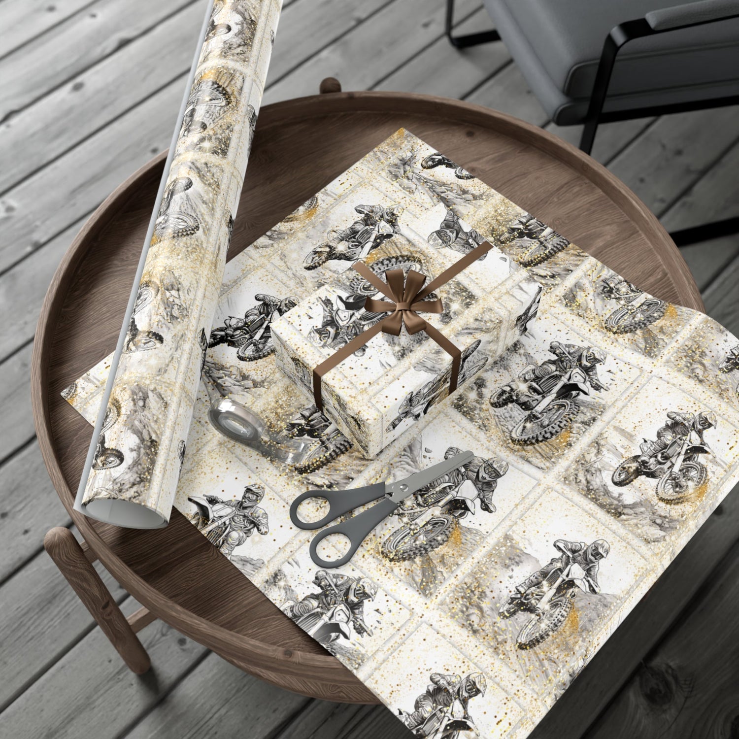 Dirtbike Gift Wrap