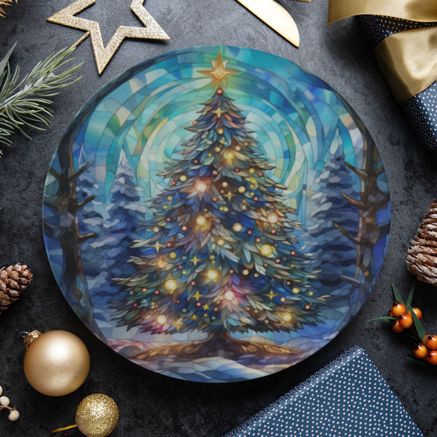 Christmas Bone China Plates