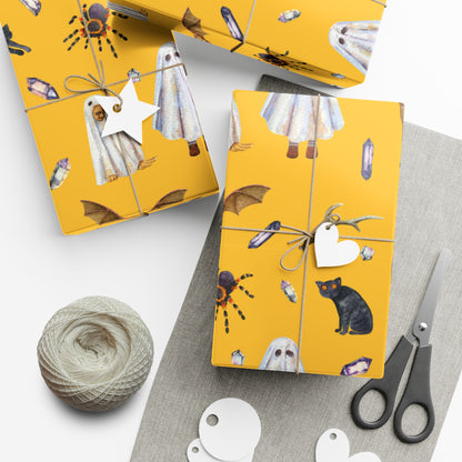 Ghost Wrapping Paper Cute Halloween Wrapping Paper 6 Foot Holiday Wrapping Paper Roll Halloween Birthday Wrapping Paper