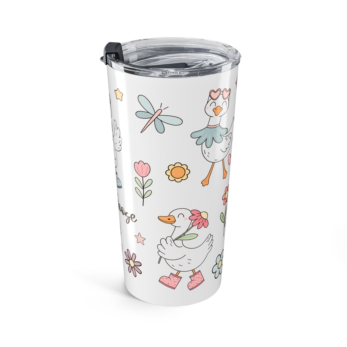 Floral Silly Goose 20 oz Tumbler