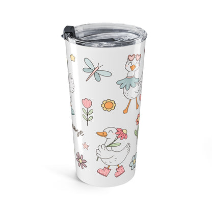 Floral Silly Goose 20 oz Tumbler