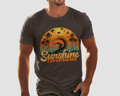 Unisex Retro Surfing Beach Shirt