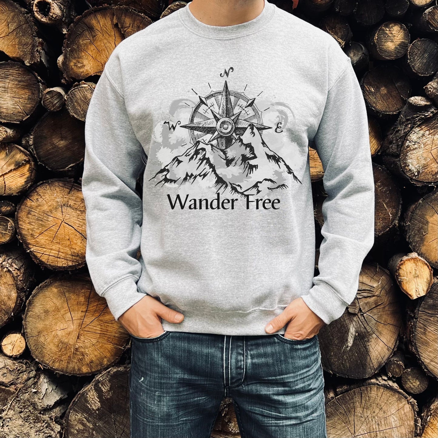 Mountain Sweatshirt Nature Lover Gift