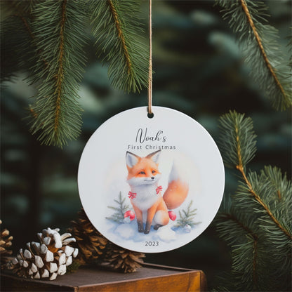 Baby First Christmas Ornament Personalized