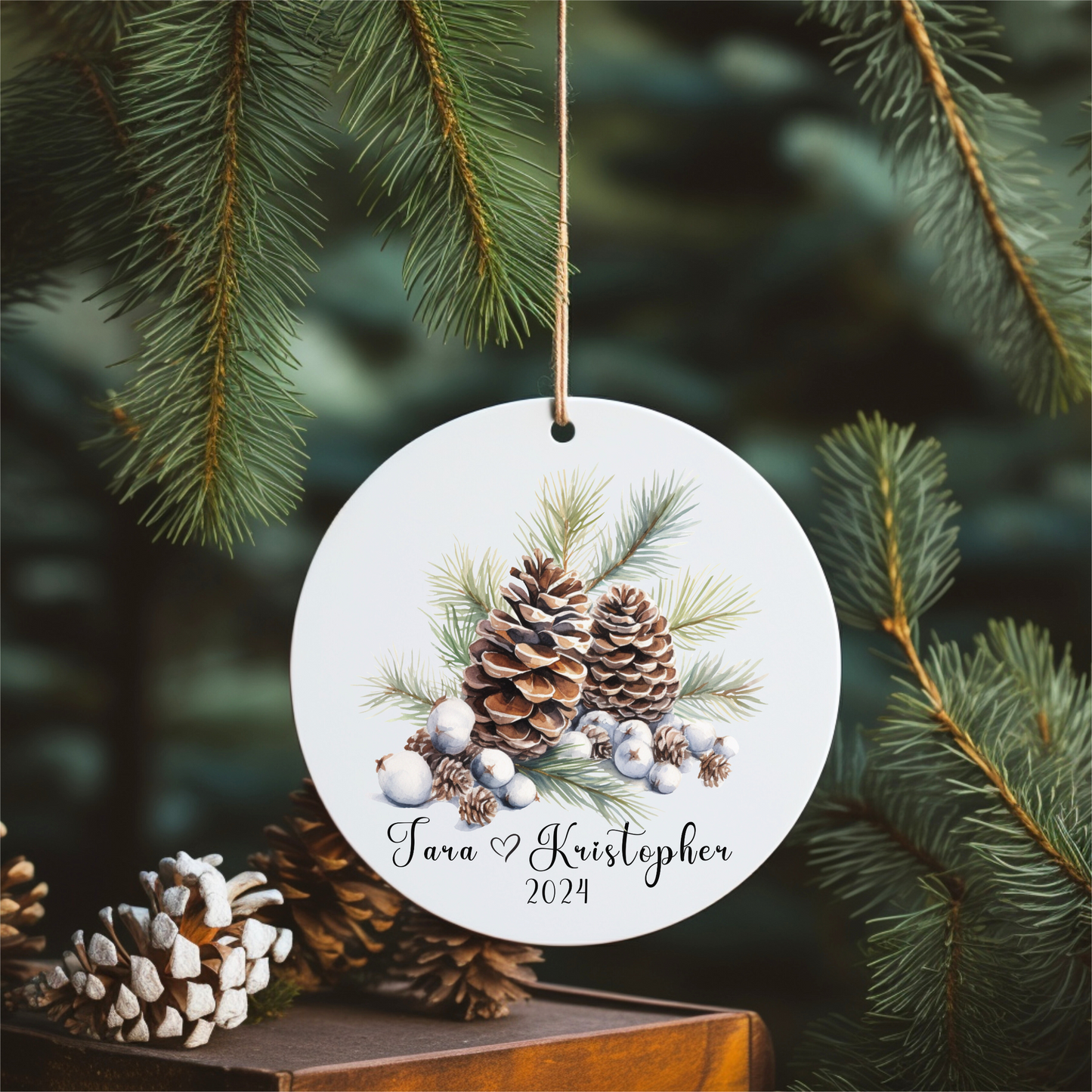 Personalized Couple Christmas Ornament