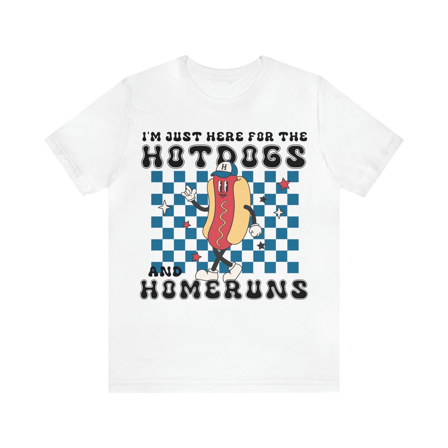 Hotdogs and Homeruns Women's Short Sleeve Baseball T-Shirt