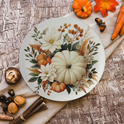 Bone China Pumpkin Plates White Pumpkin Plates Boho Dinnerware