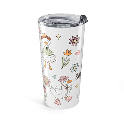 Floral Silly Goose 20 oz Tumbler