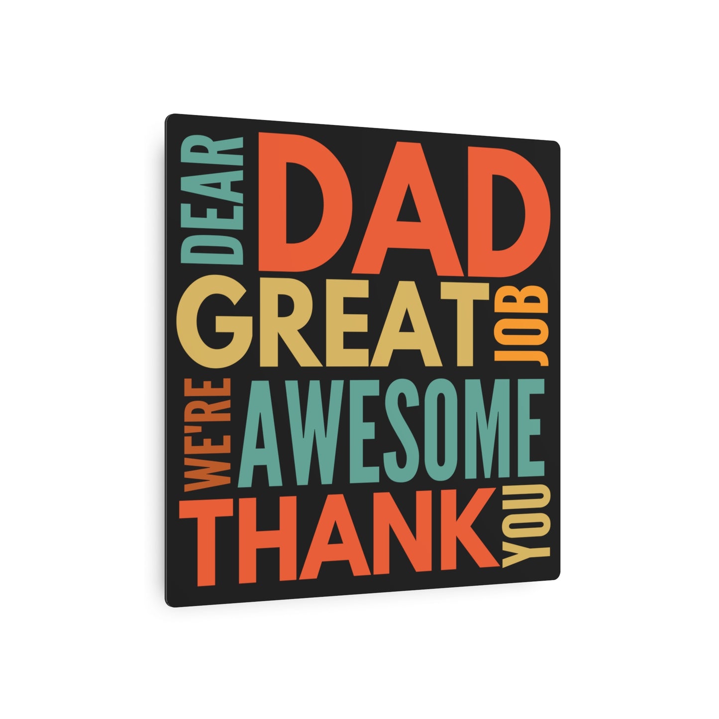 Metal Wall Art Dad Gift From Kids Funny Man Cave Sign Stepdad Gift Sarcastic Gift From Son Shop Sign Birthday Gift For Him From Daughter