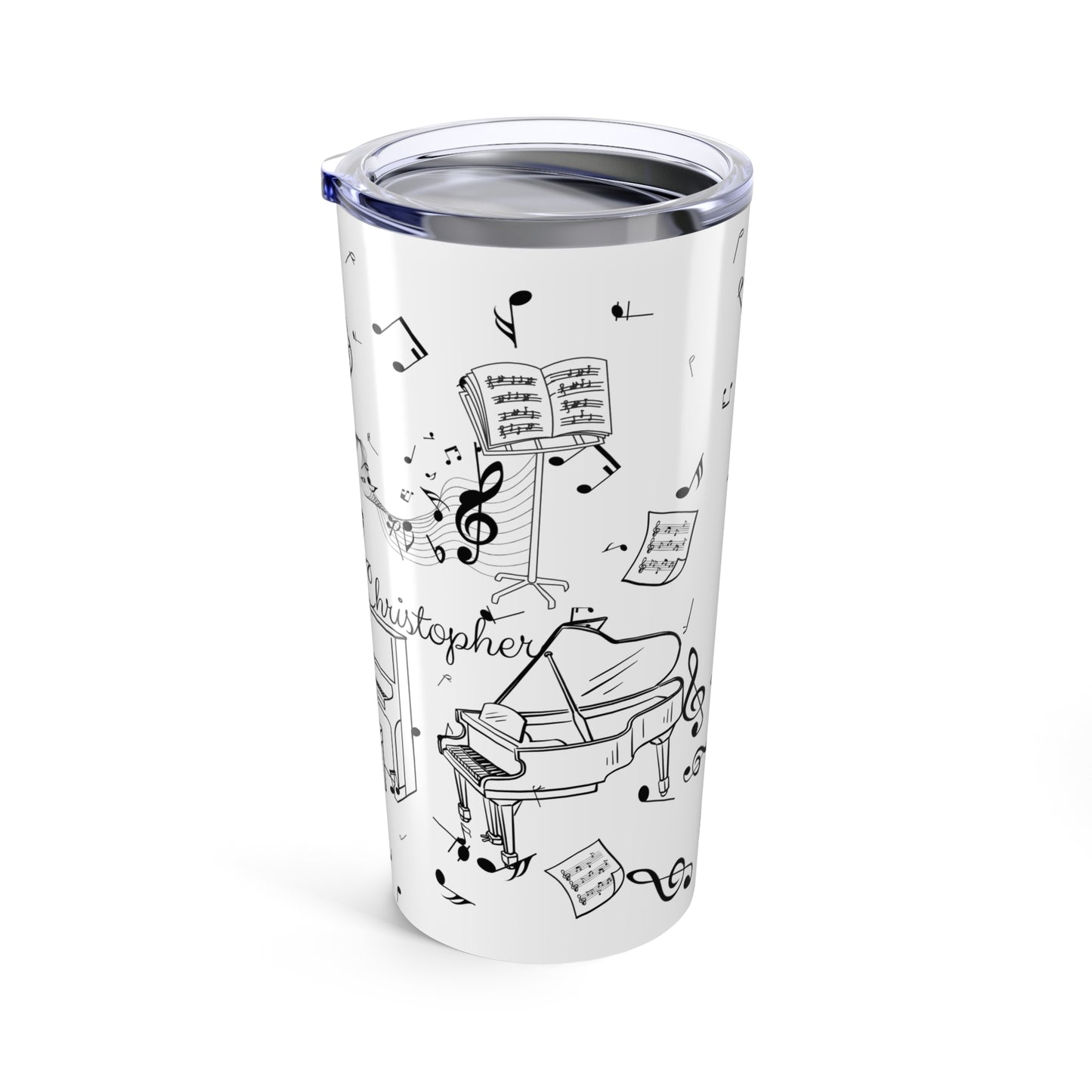 Personalized 20oz Piano Tumbler
