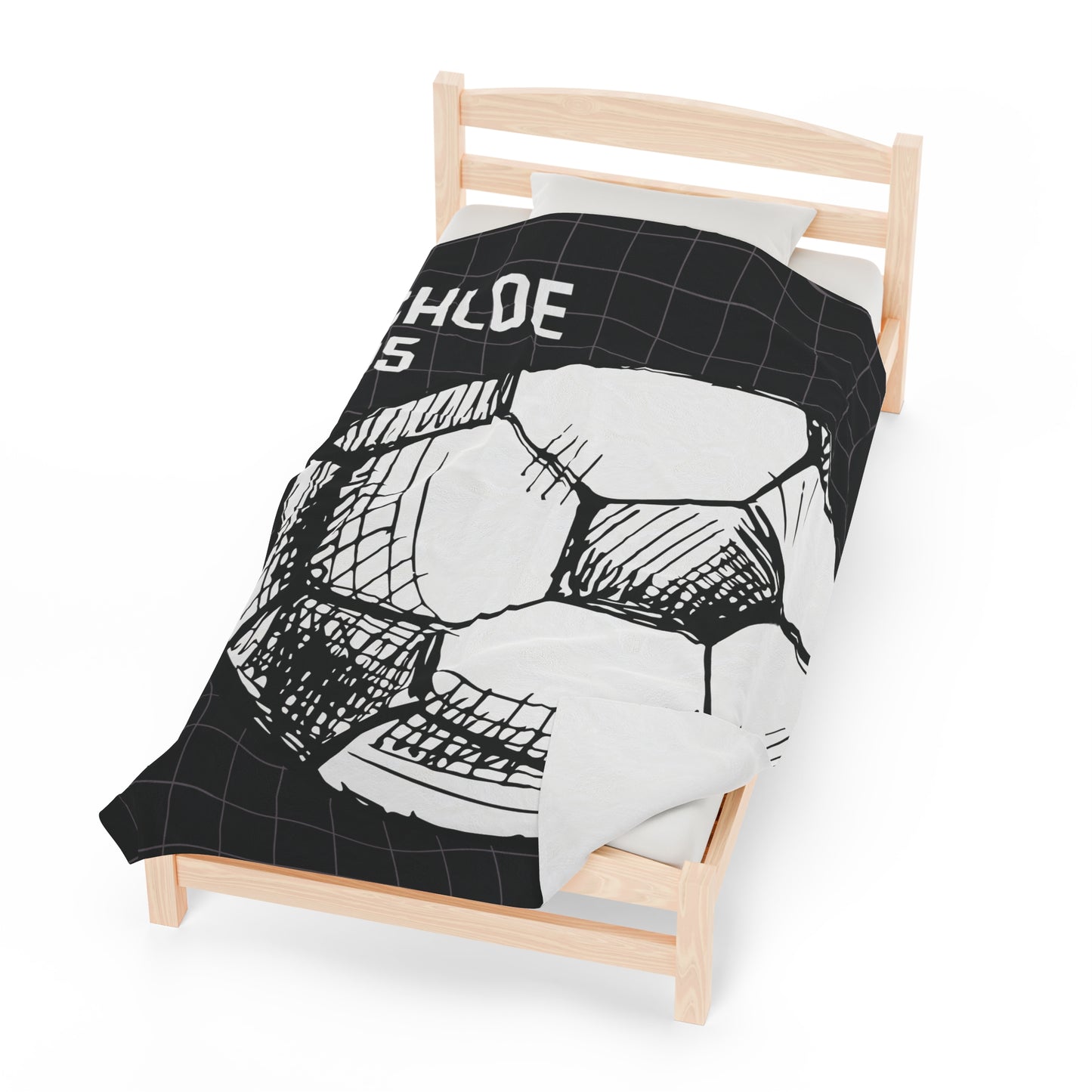 Custom Soccer Blanket Personalized Soccer Ball Blanket