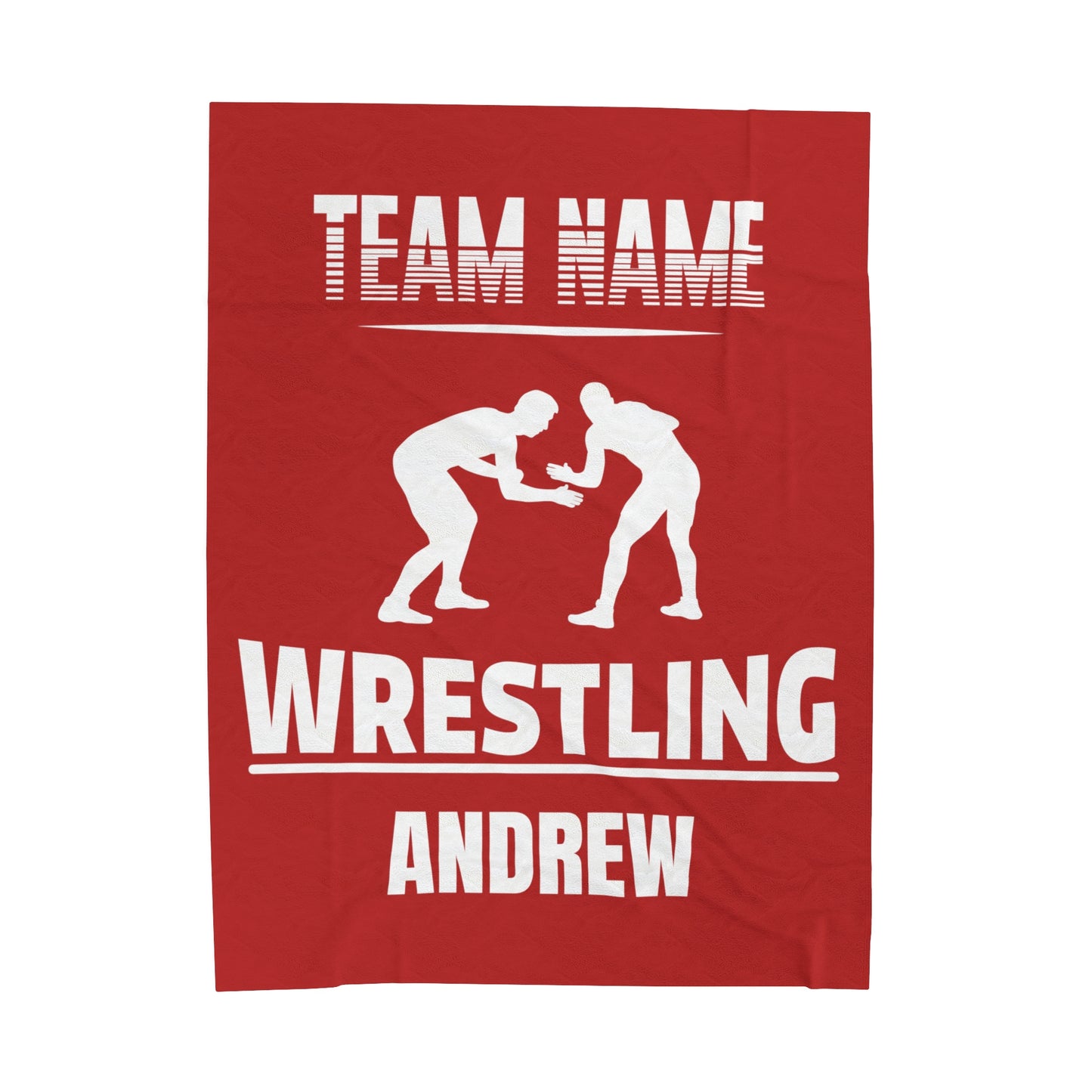 Personalized Wrestling Blanket Gift For Wrestler Custom Wrestling Team Gift